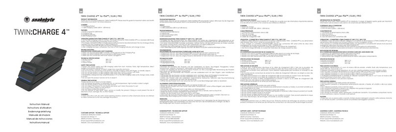 Snakebyte TWIN:CHARGE 4 instruction manual