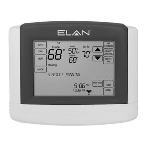Elan EL-TSTAT-8820 Safety & installation instructions