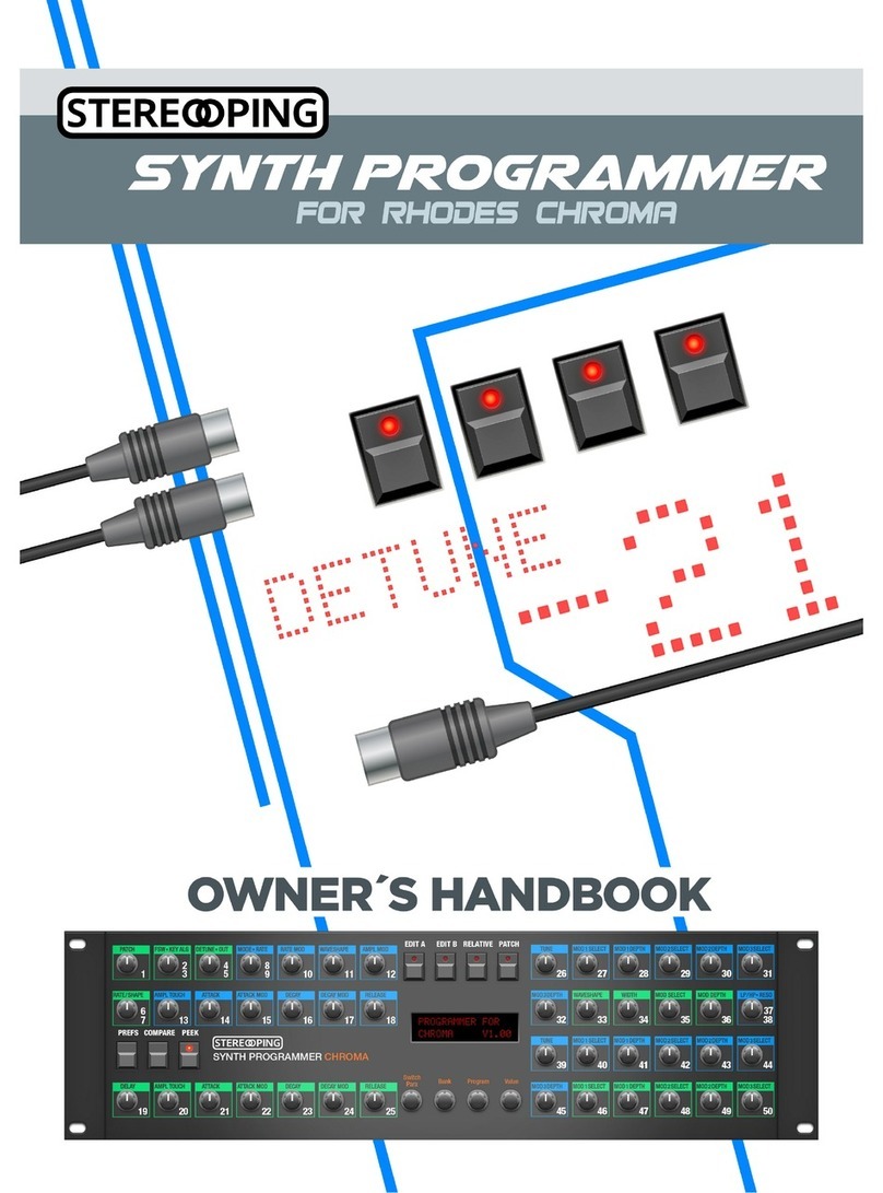 Stereoping synth programmer User guide