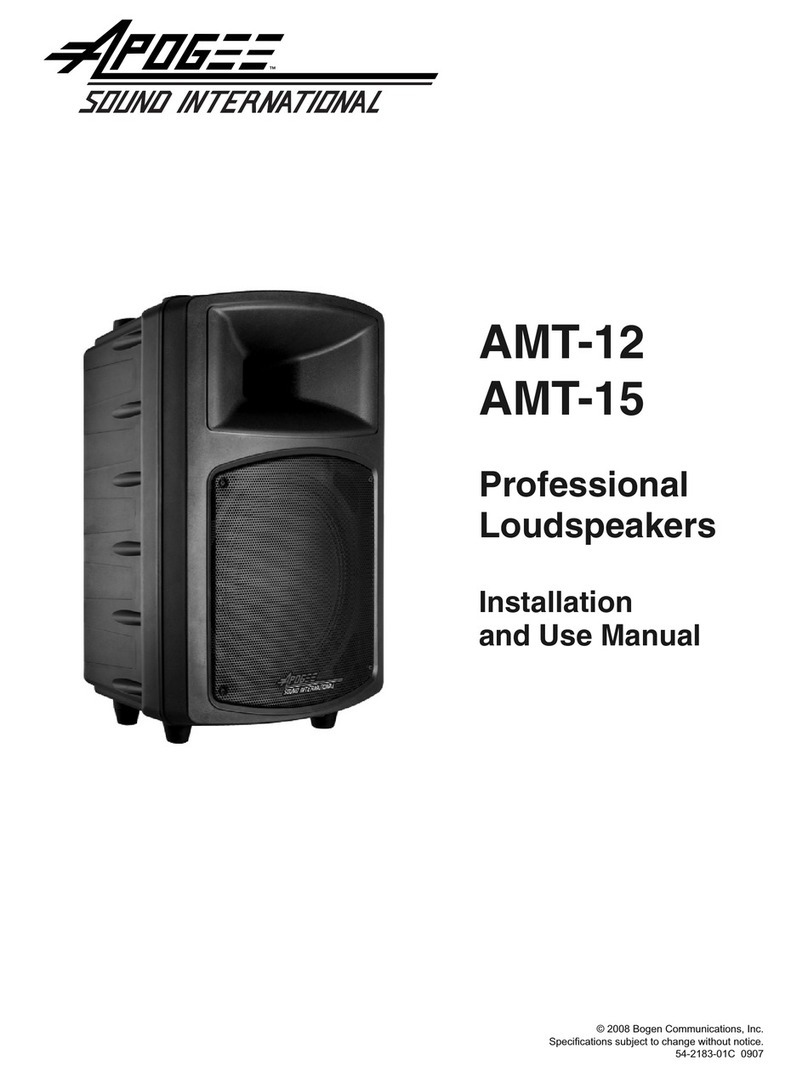 Apogee AMT-12 Installation and use manual