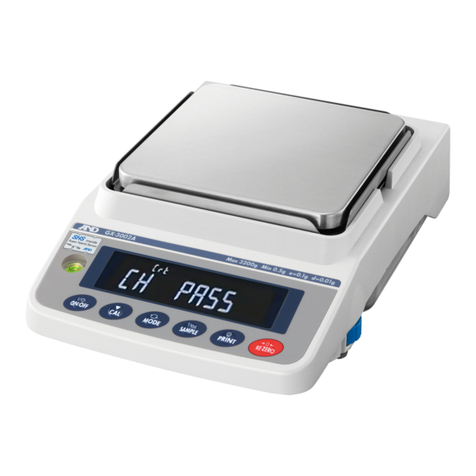 A&D GX-203A User manual