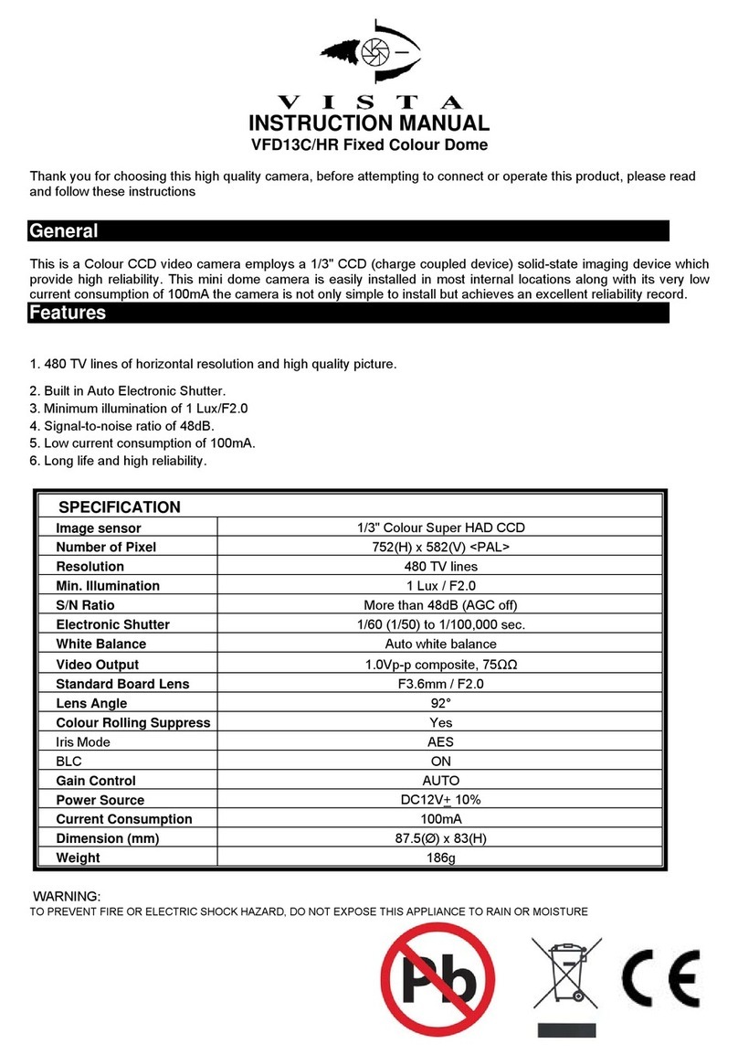 Vista VFD13C/HR User manual