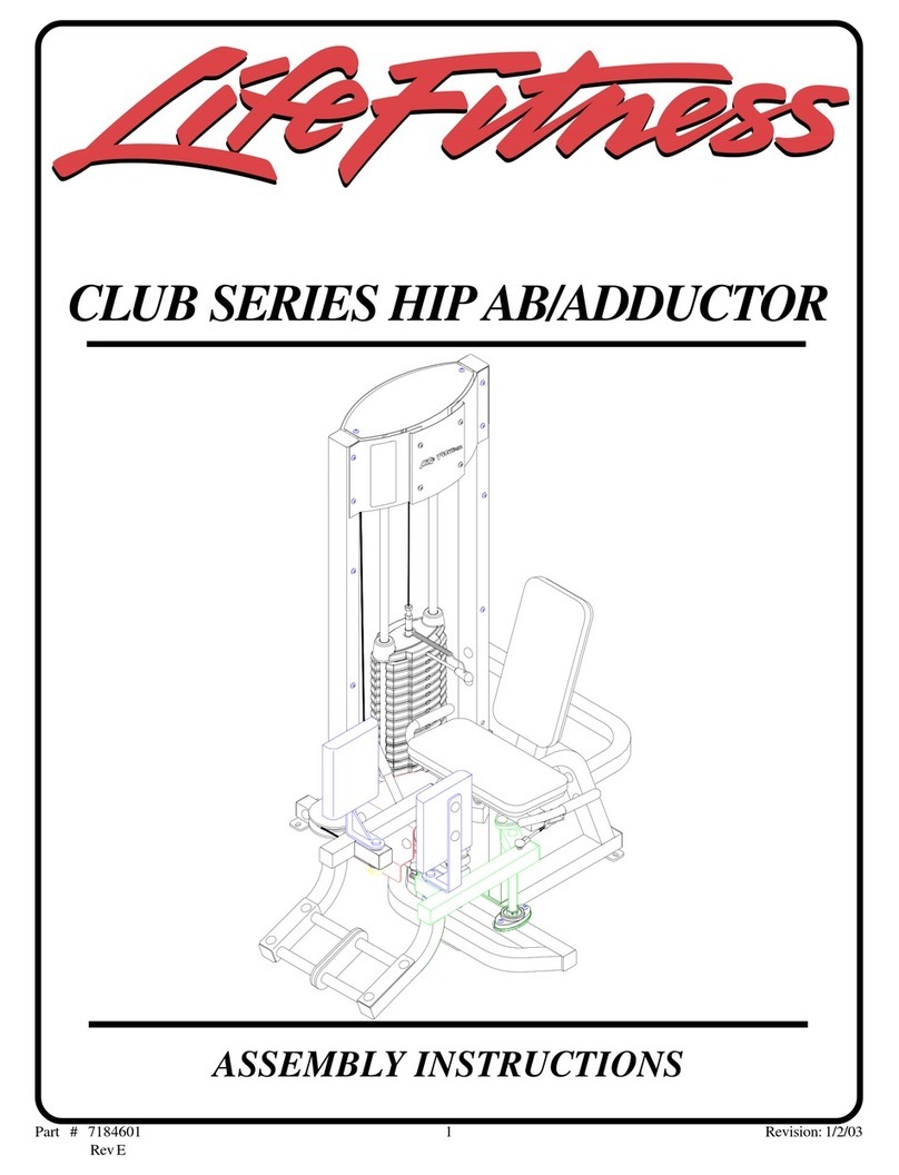 Life Fitness CSHAA Assembly instructions