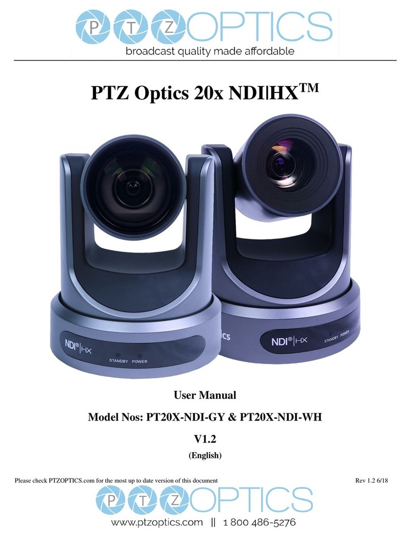 PTZOptics PT20X-NDI-GY user manual