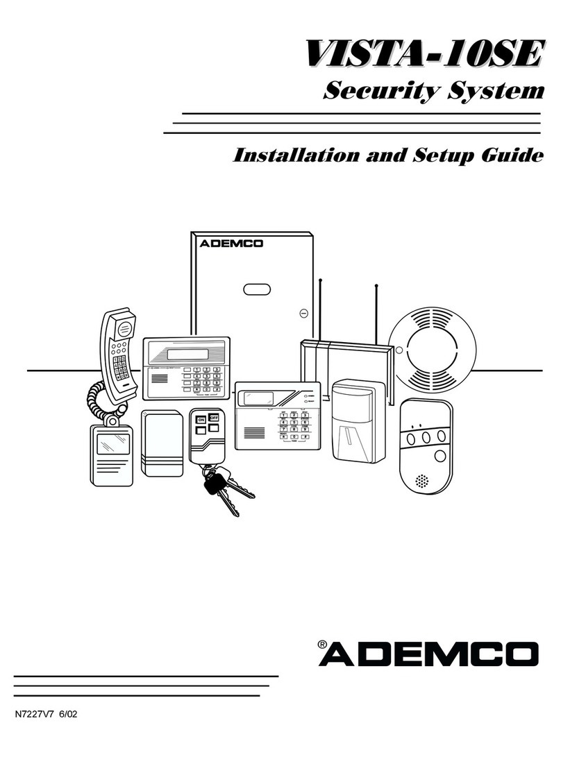 ADEMCO Security System VISTA-10SE Assembly instructions