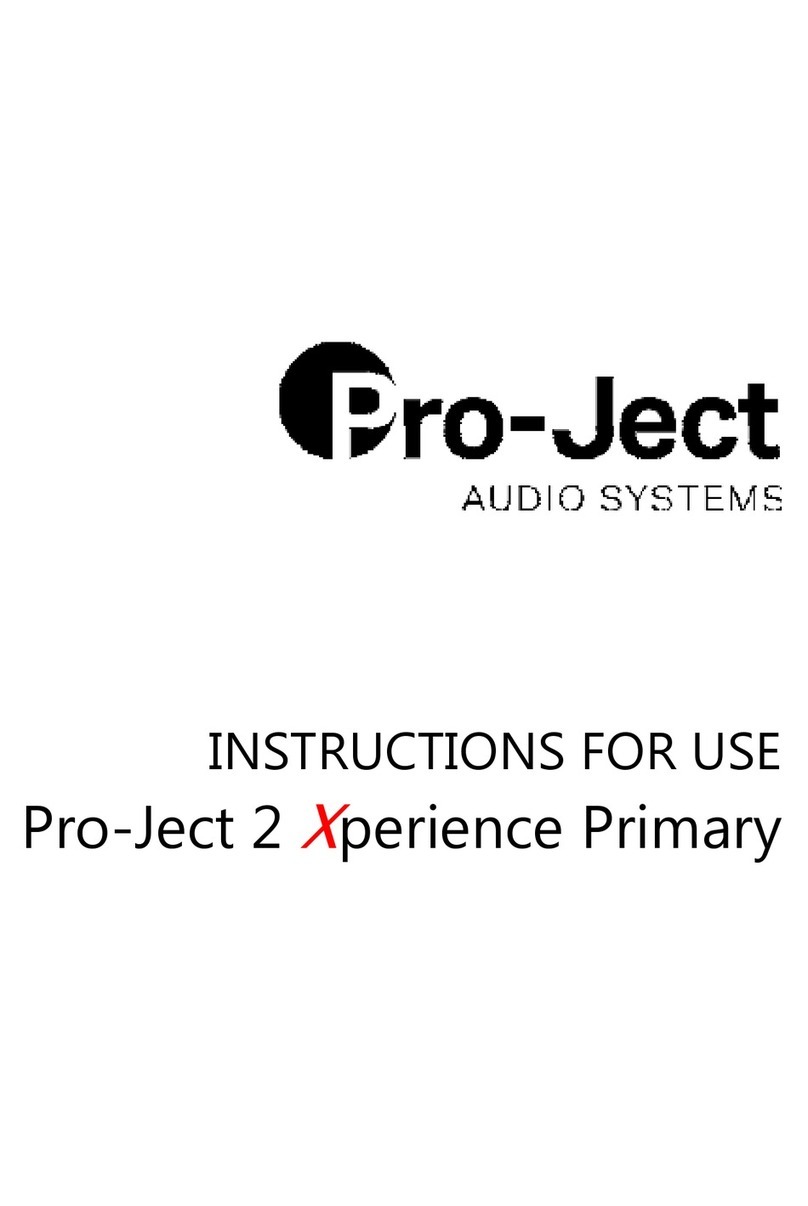 Pro-Ject Audio Systems 2Xperience Primary User manual