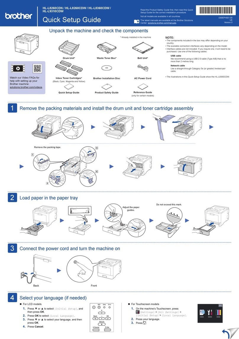 Brother HL-L8260CDN User manual