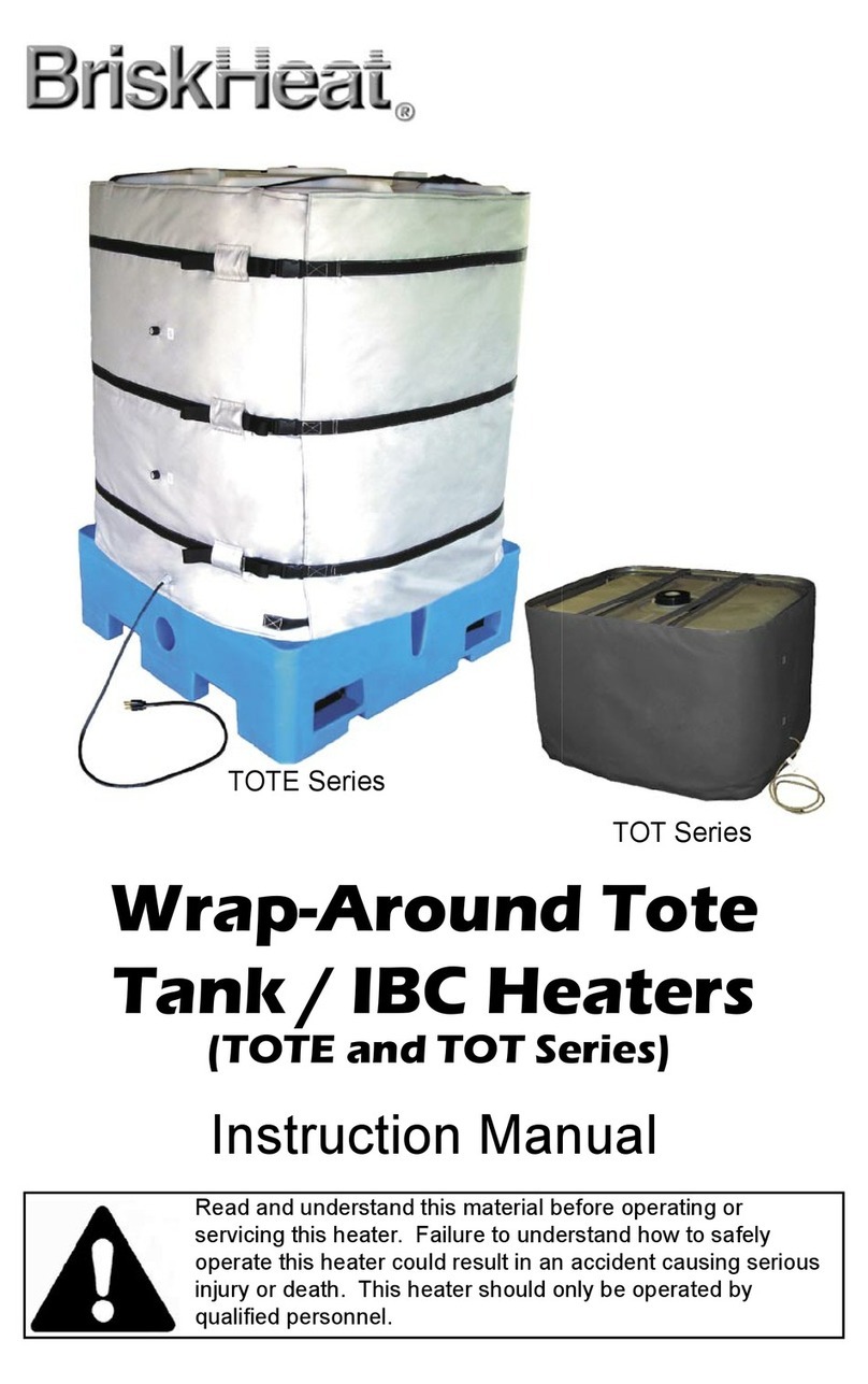 BriskHeat TOTE series User manual
