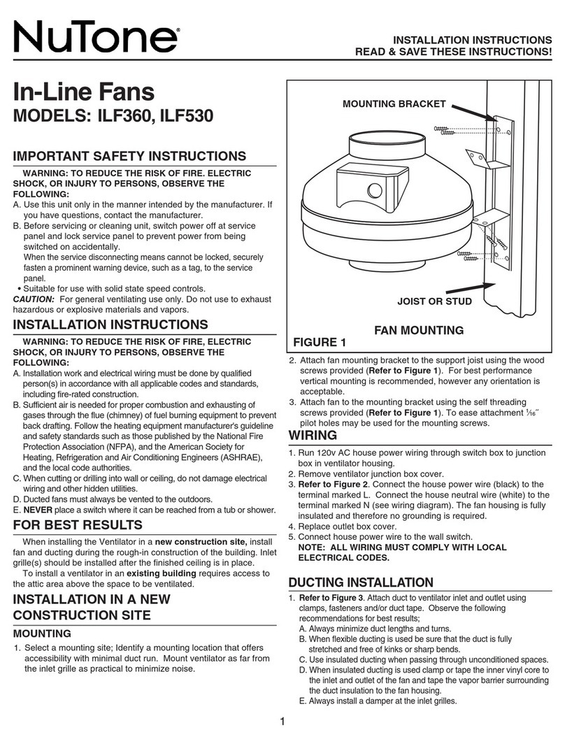 NuTone ILF-360 User manual