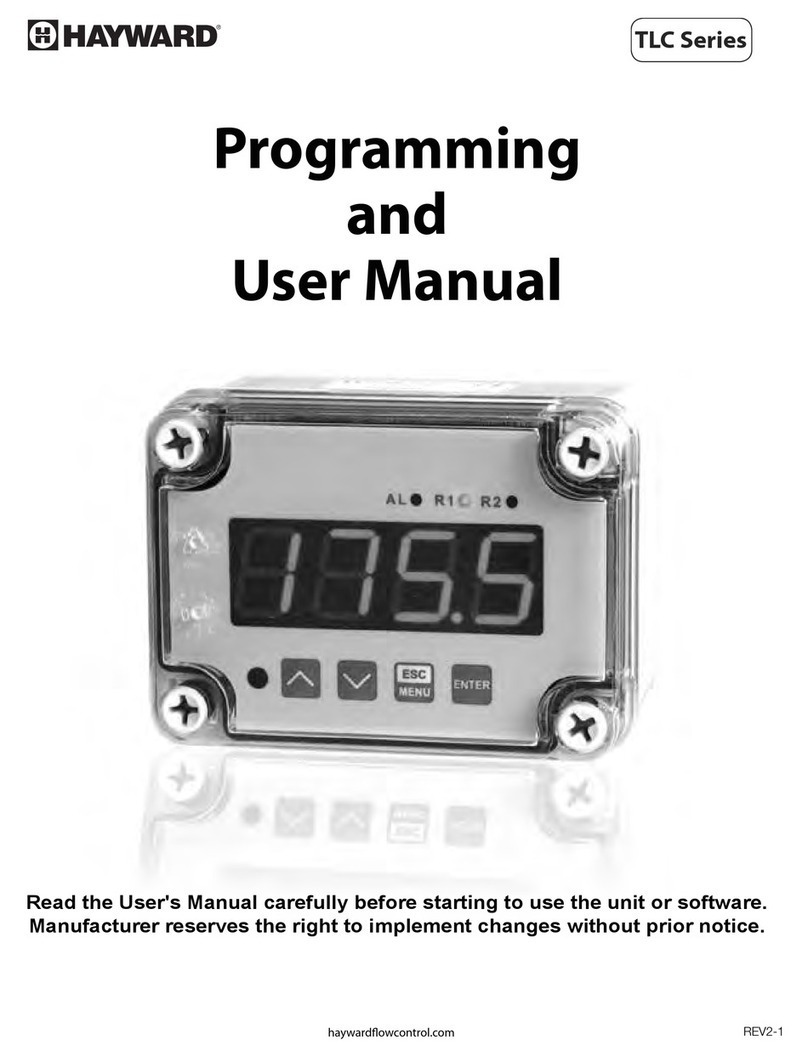Hayward TLC SERIES Programming and users manual