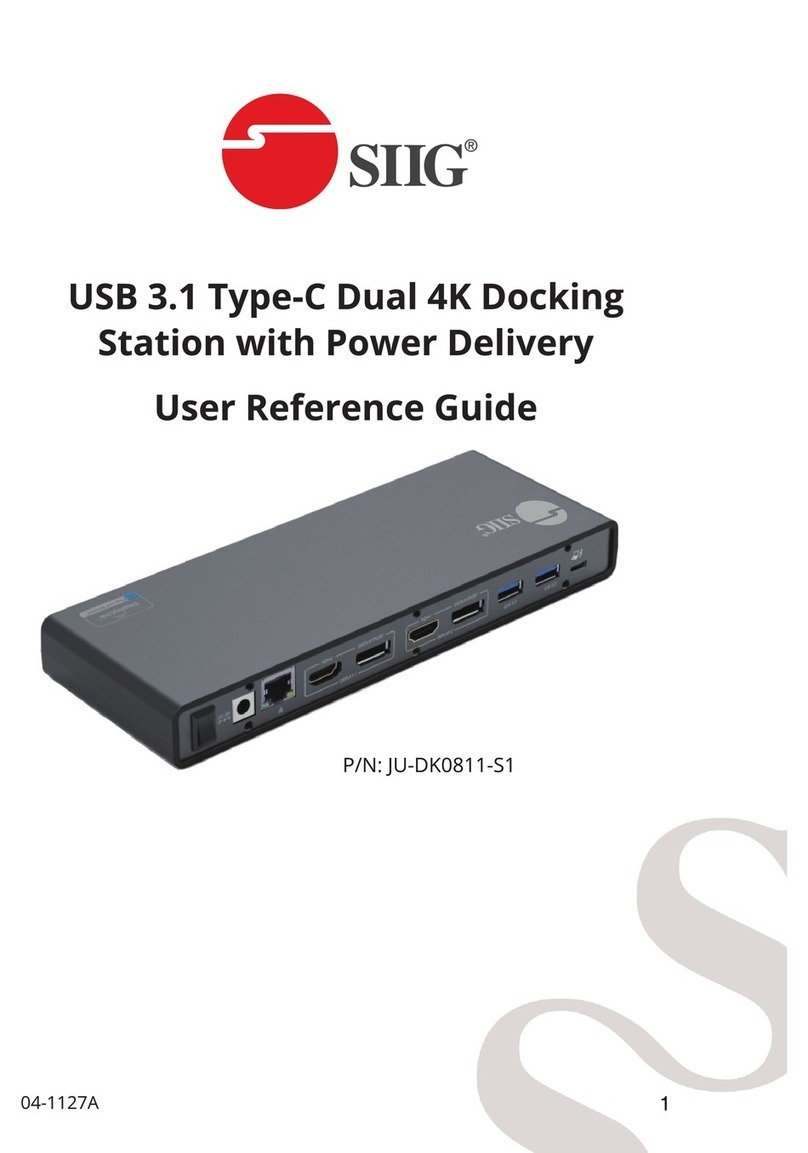 SIIG JU-DK0811-S1 Product information sheet SIIG JU-DK0811-S1 Product information sheet