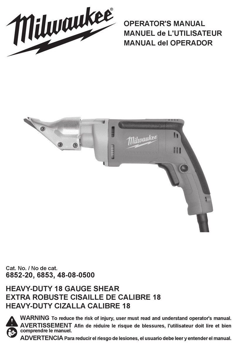 Milwaukee 6852-20 User manual