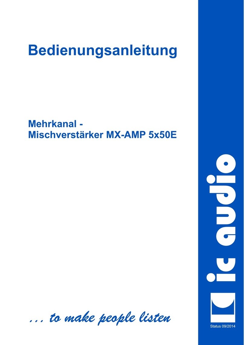 IC Audio MX-AMP 5x50E user manual