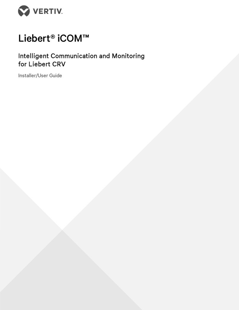 Vertiv Liebert iCOM Installation and maintenance instructions