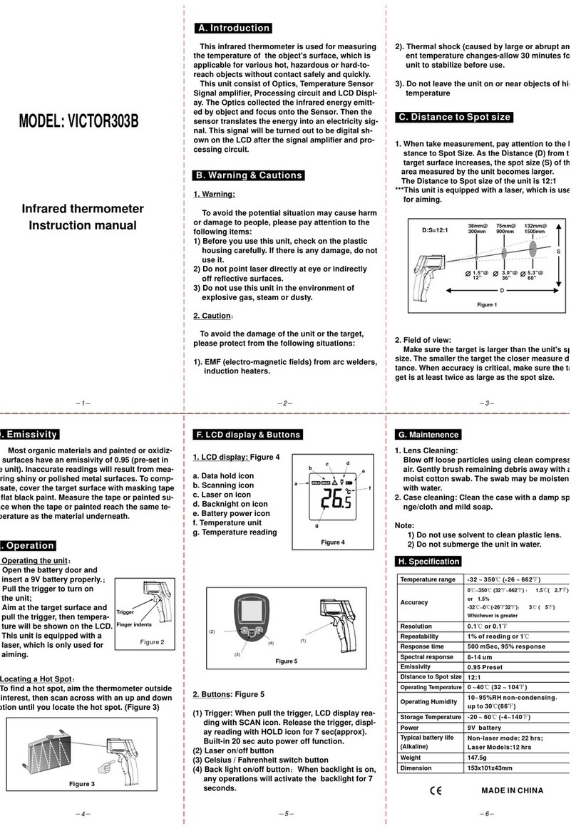 Victor VICTOR303B instruction manual