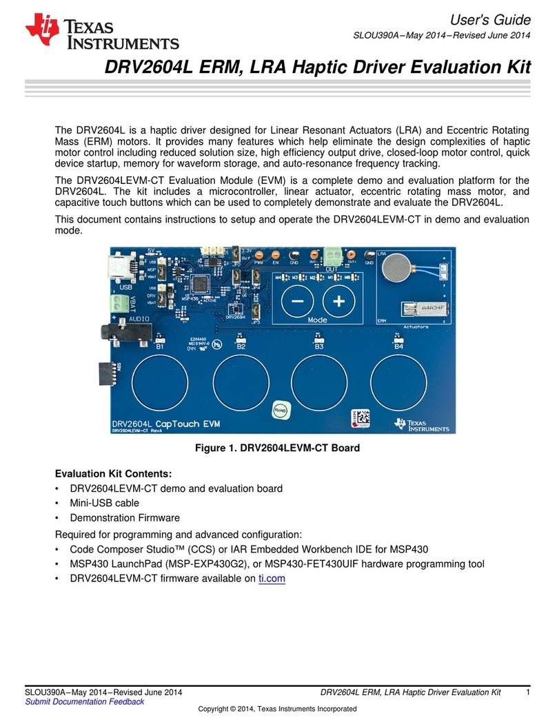 Texas Instruments DRV2604L ERM User manual