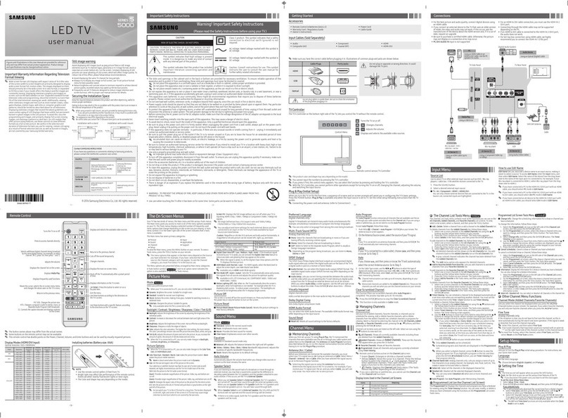 Samsung 5000 Series User manual