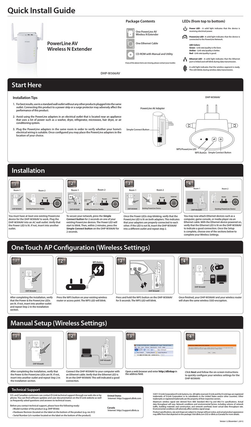 D-Link DHP-W306AV User manual D-Link DHP-W306AV User manual