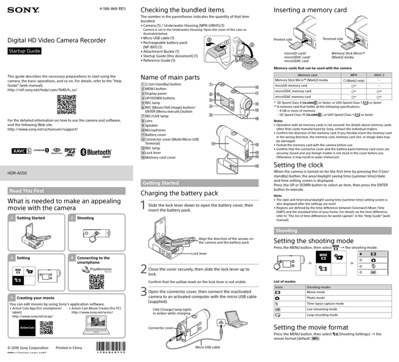 Sony HDR-AS50 User guide