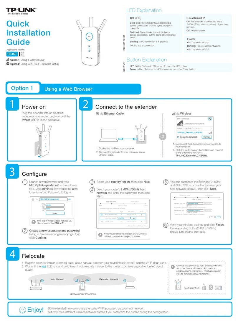 TP-Link RE450 User manual