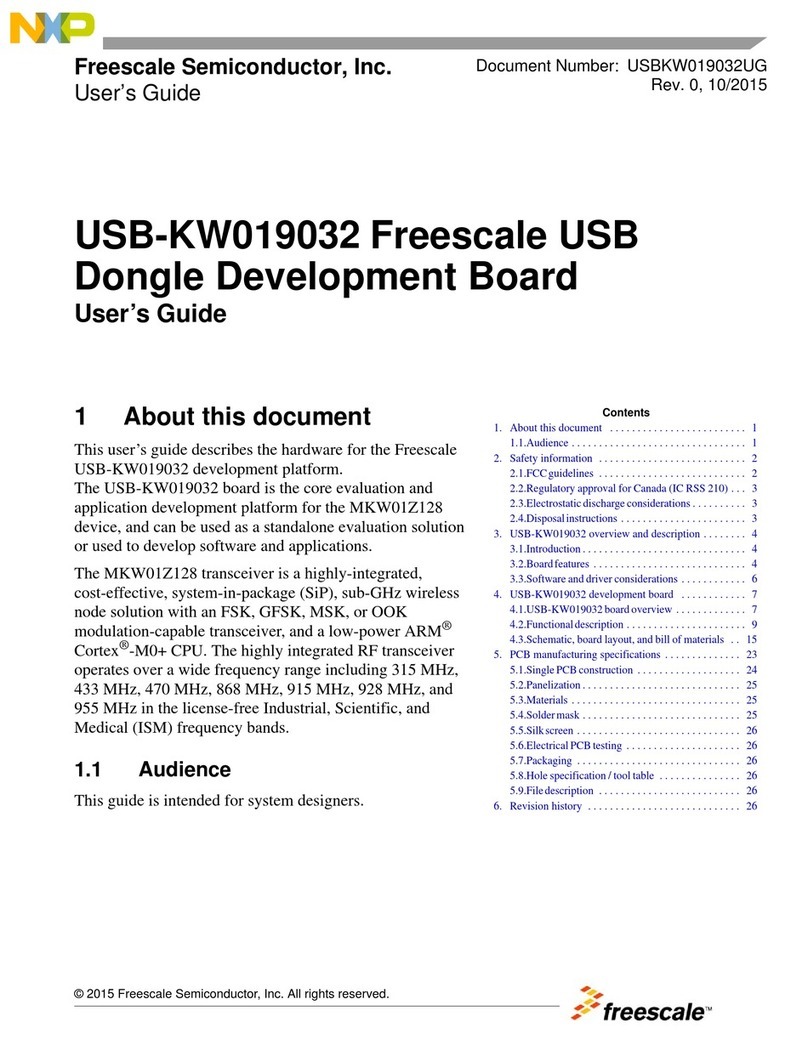 Freescale Semiconductor USB-KW019032 user guide