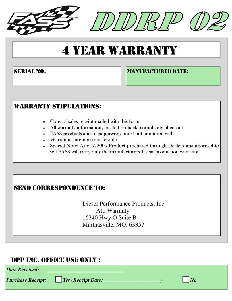 Fass DDRP 02 installation instructions