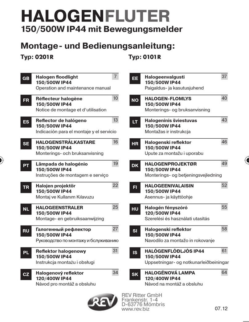 REV Ritter 0201R Operation and maintenance manual REV Ritter 0201R Operation and maintenance manual