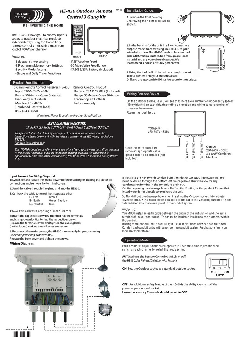 Byron Home Easy HE-200 installation guide