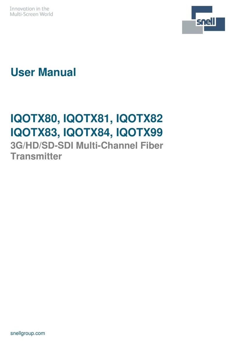 Snell IQOTX81 User manual