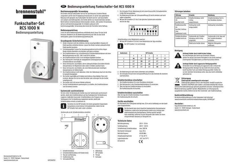 brennenstuhl RCS 1000 N user manual