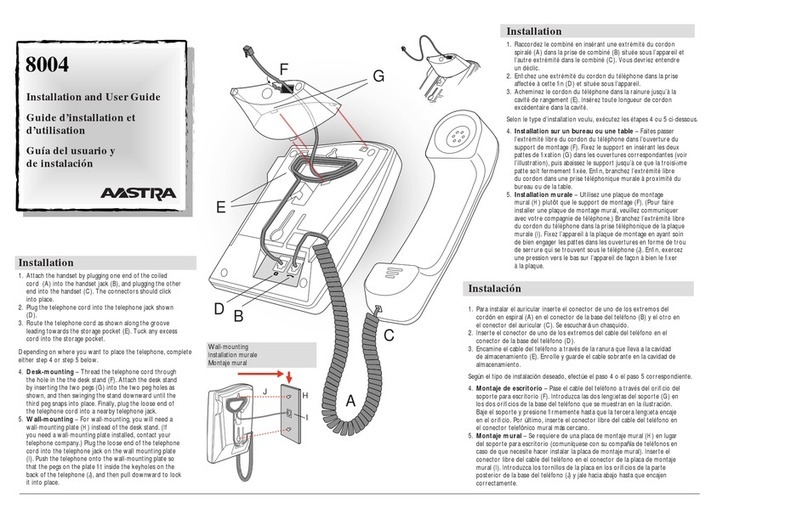 Aastra 8004 User manual
