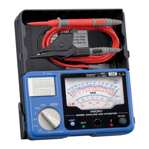 Hioki 3490 User manual