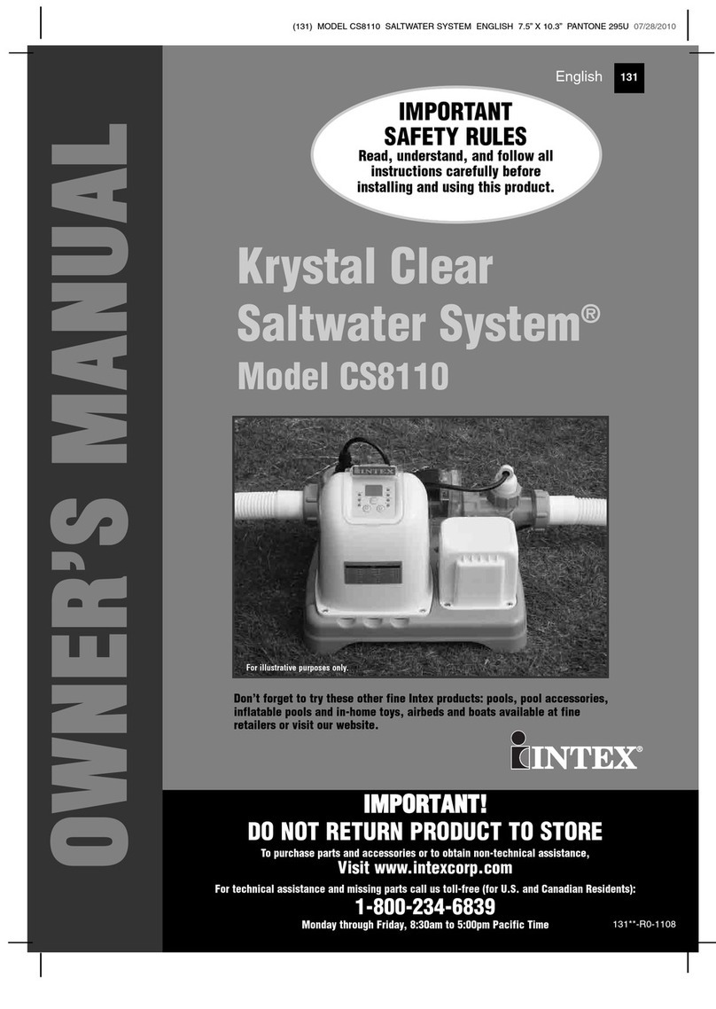 Intex CS8110 User manual Intex CS8110 User manual