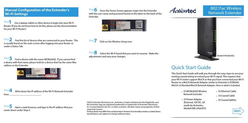 ActionTec WCB6200Q User manual