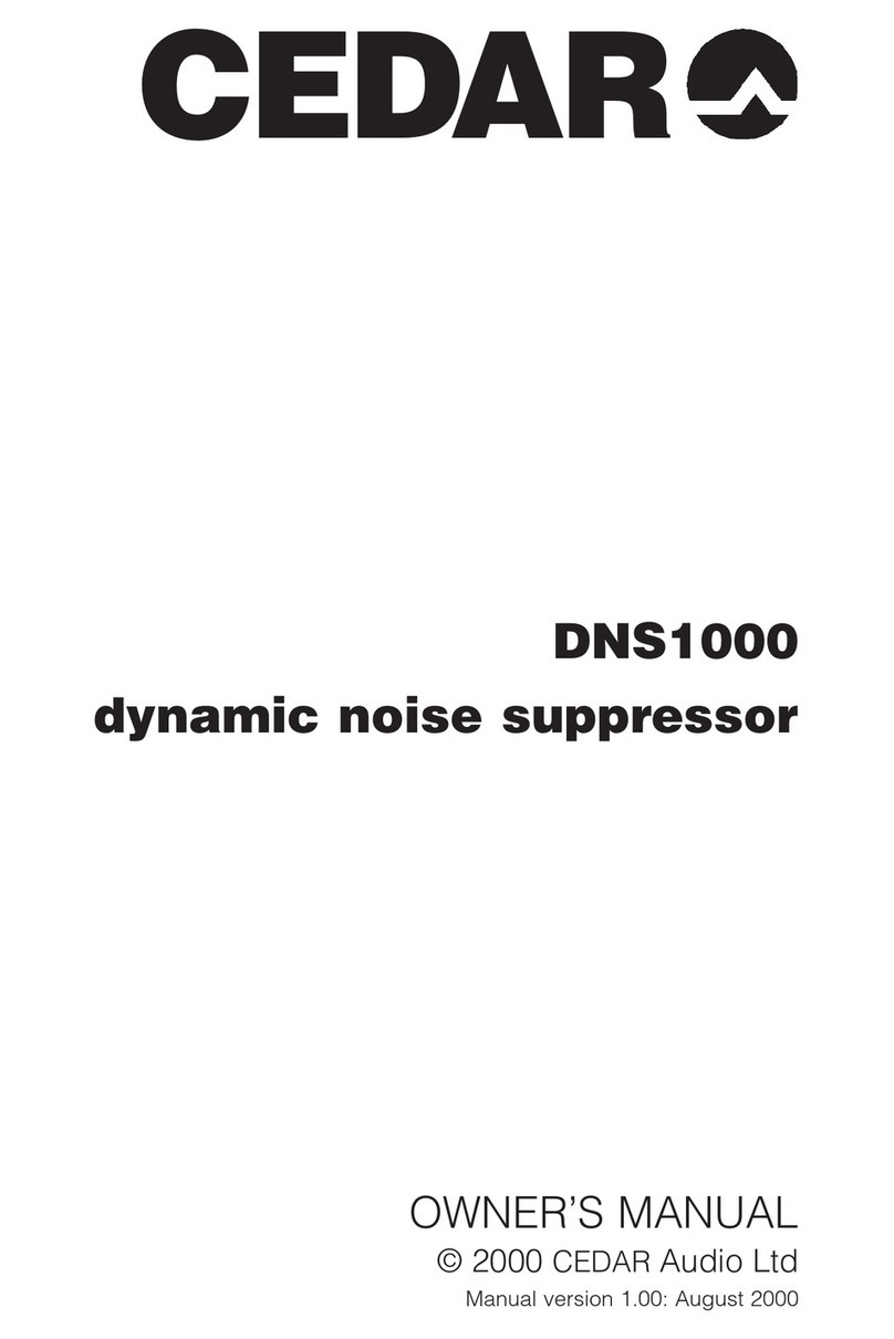 Cedar DNS1000 owner's manual