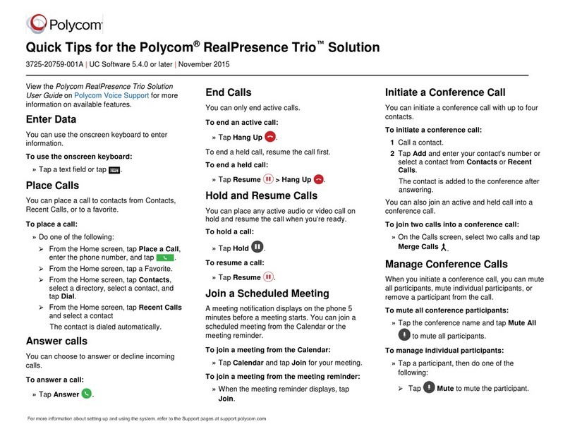 Polycom RealPresence Trio Assembly instructions