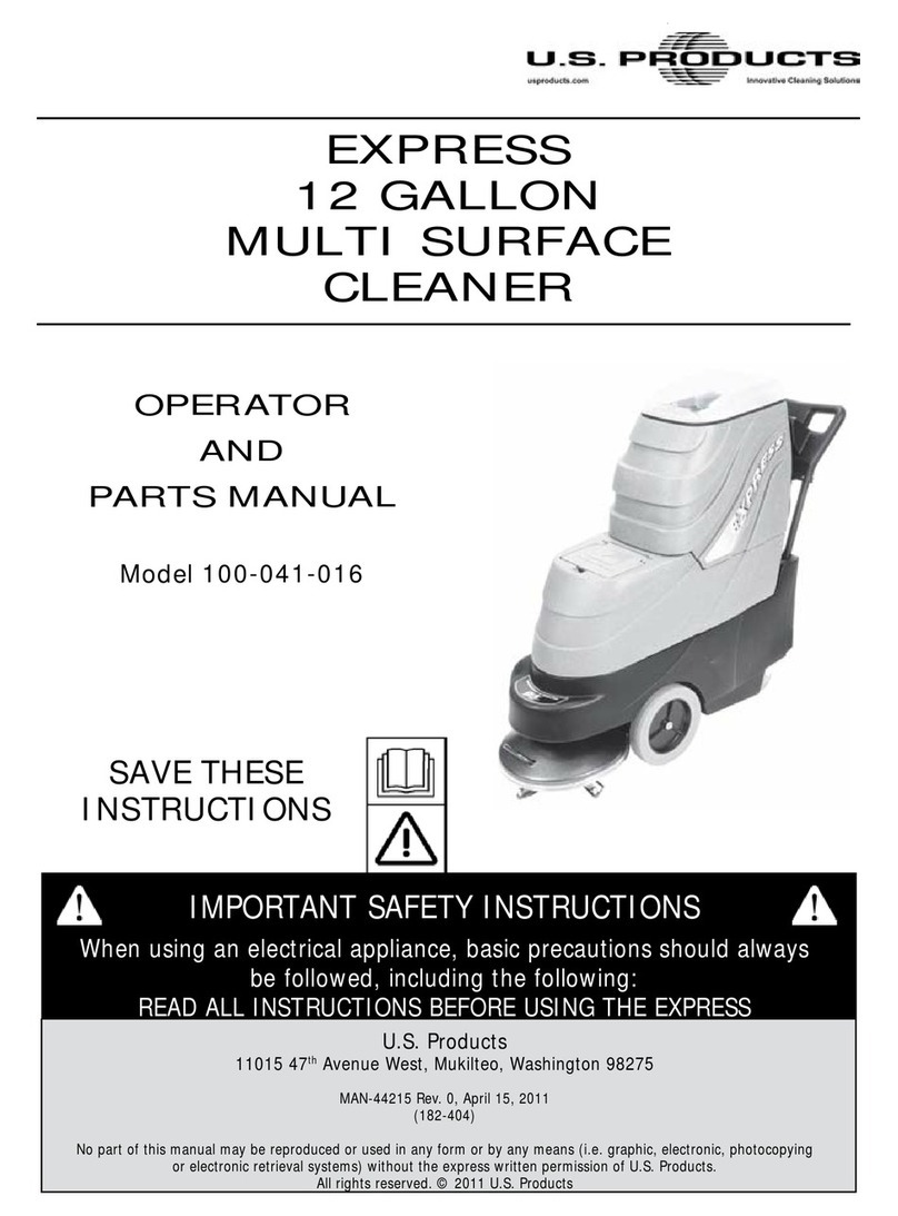U.S. Products 100-041-016 Operator's manual