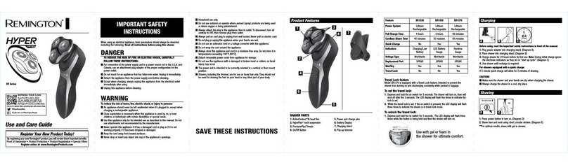 Remington XR1330 User manual