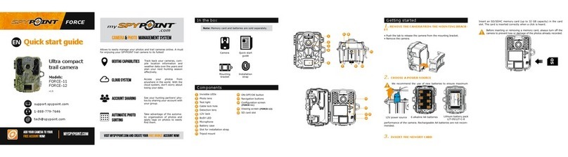 Spypoint FORCE-11 quick start guide