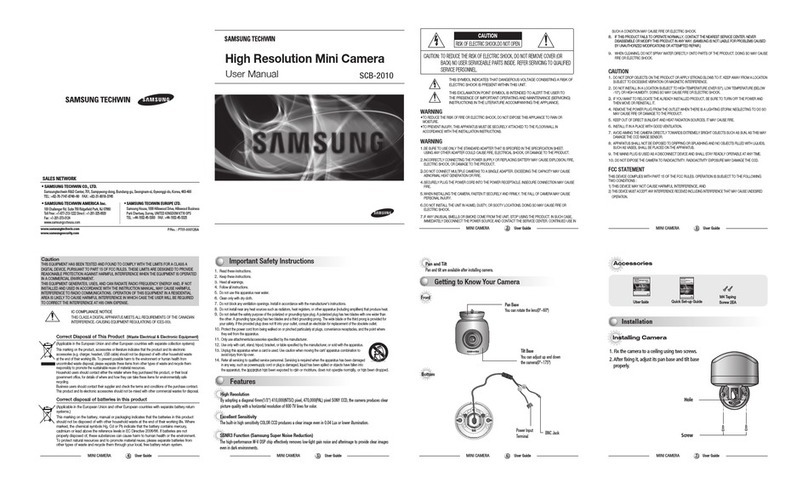 Samsung SCB-2010 User manual