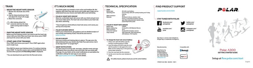 Polar Electro A300 Getting started guide