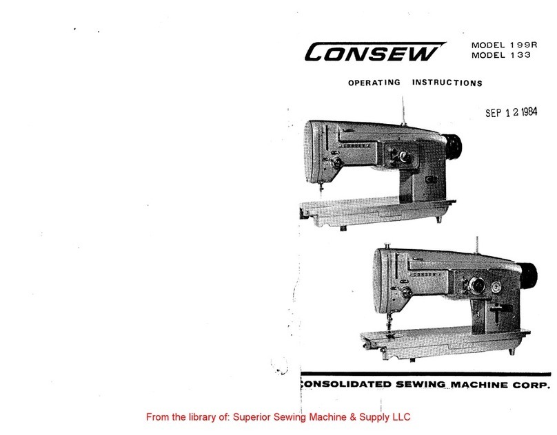 Consew 199R operating instructions