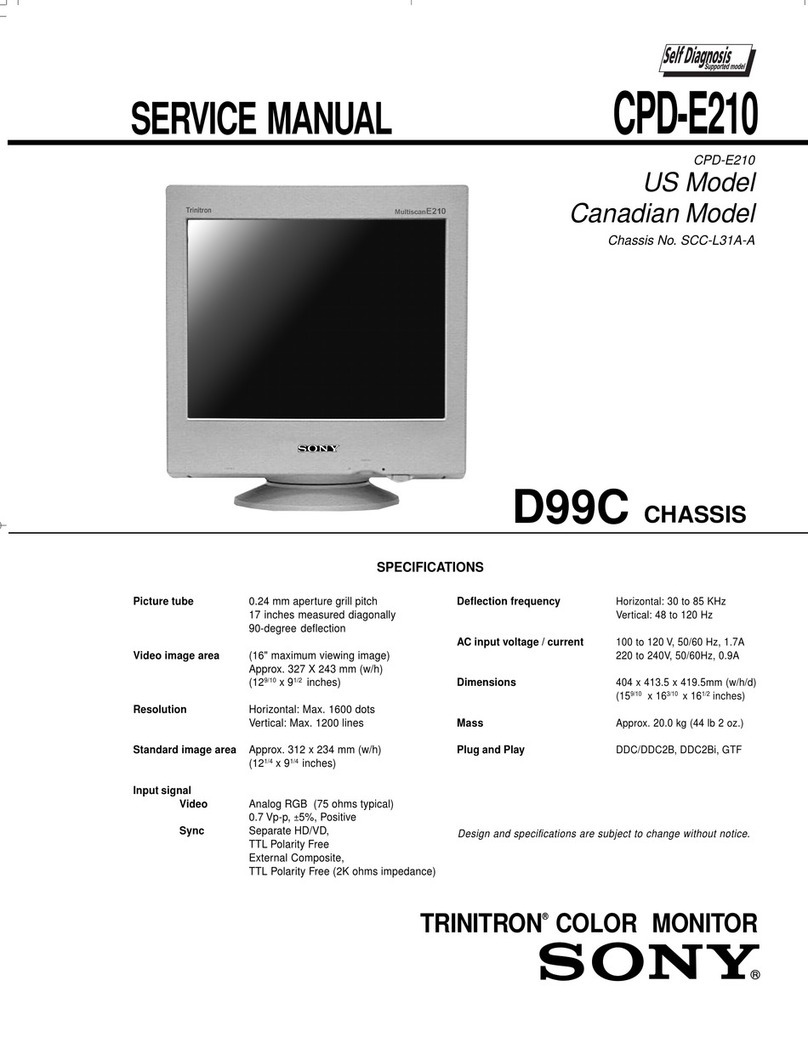 Sony Trinitron CPD-E210 User manual