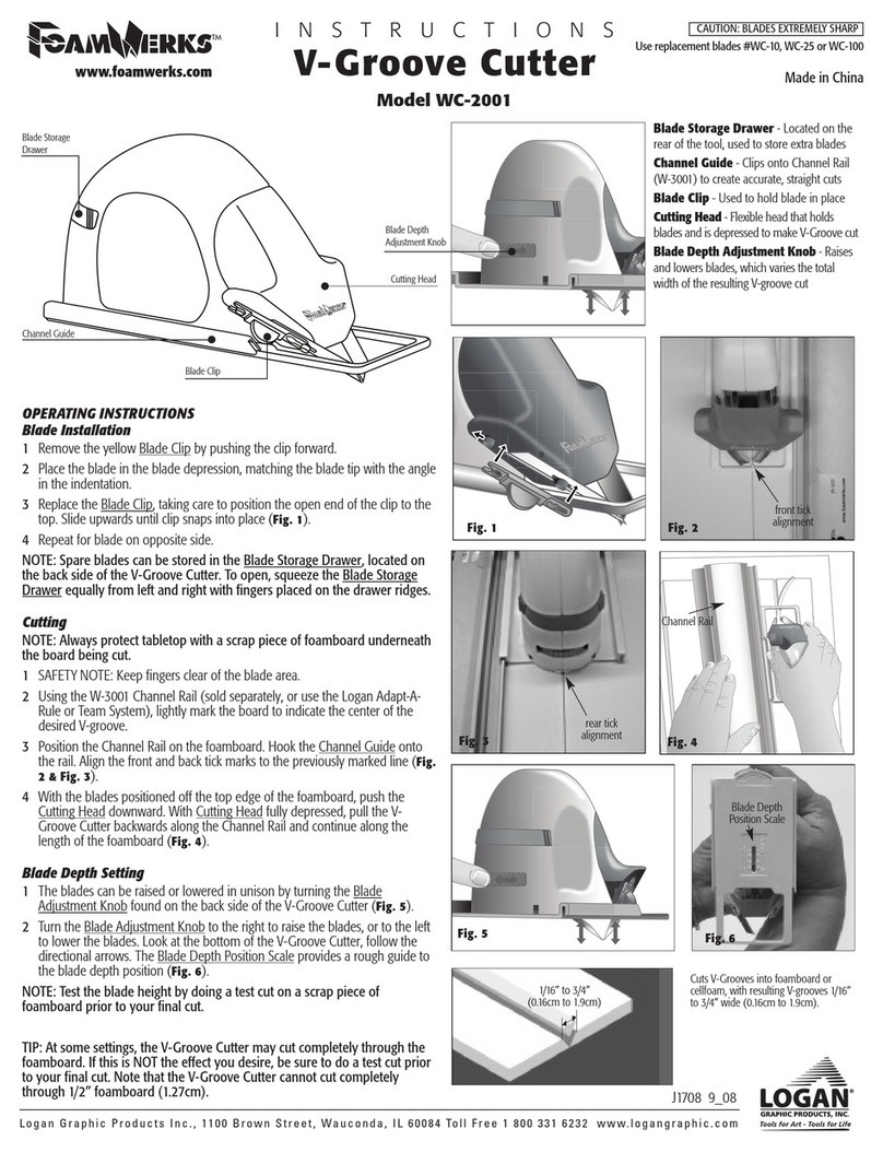 Logan FoamWerks WC-2001 User manual