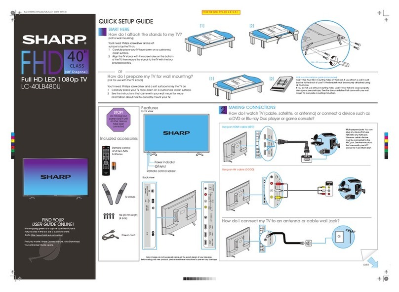 Sharp LC-40LB480U User manual