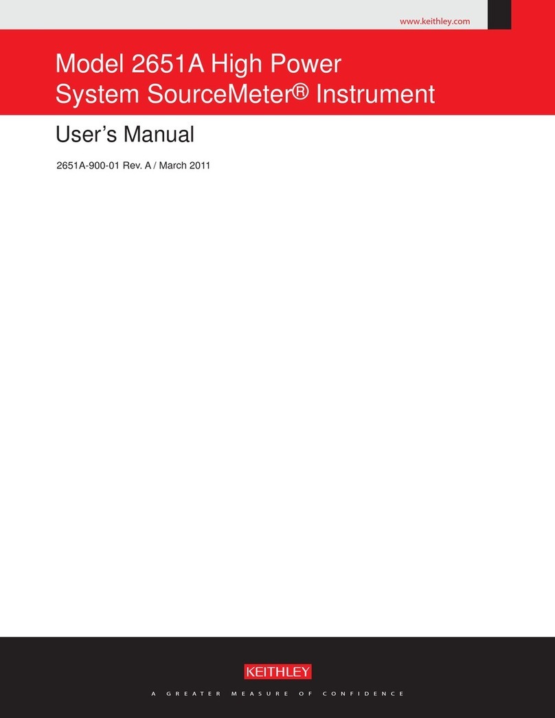 Keithley 2651A User manual