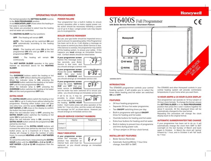 Honeywell ST6400S User manual