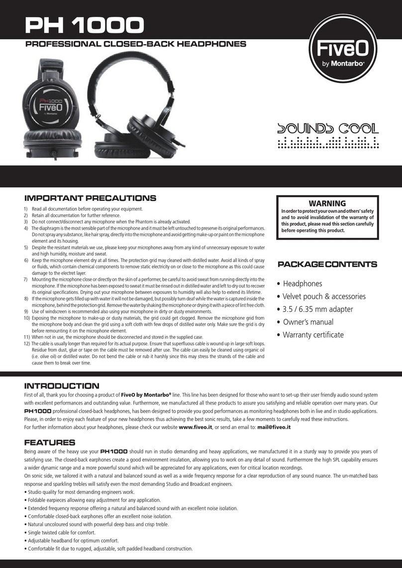 FiveO PH1000 owner's manual