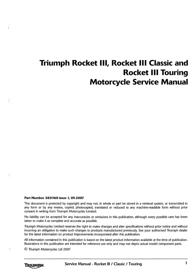 Triumph Rocket III Classic User manual