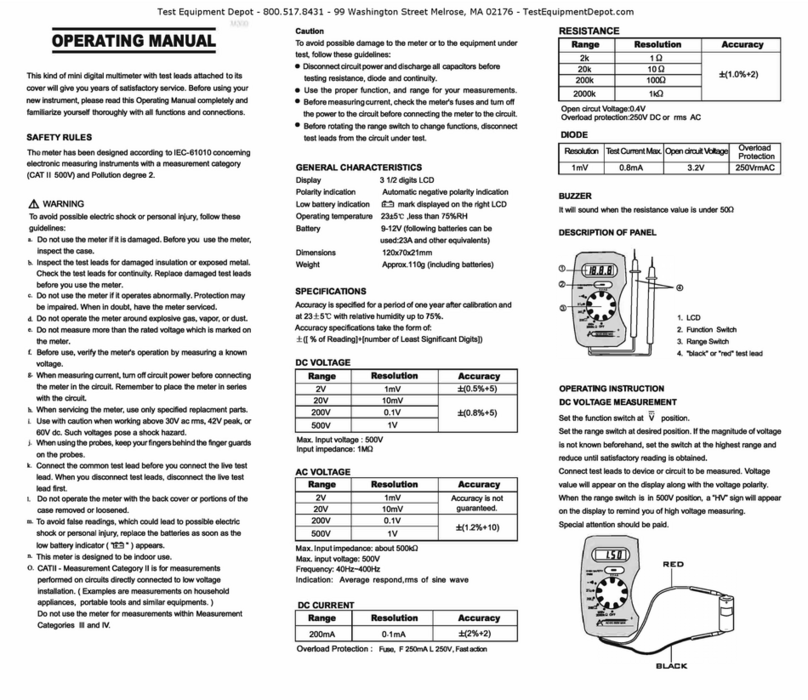 Armada Pro30 operating manual